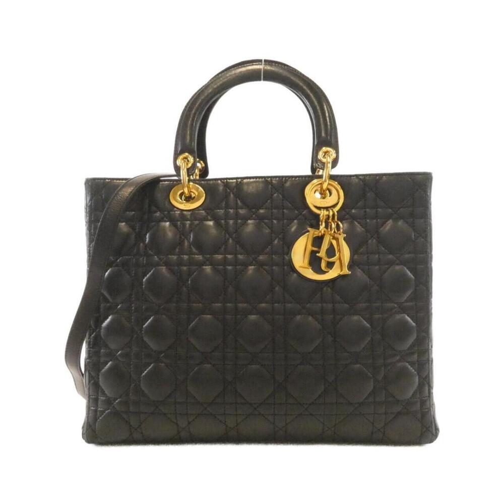 Christian Dior Lady Lady Dior handbag black Cannage lambskin leather
